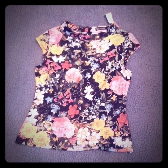 7th Ave New york & company Floral blouse - Picture 2 of 8